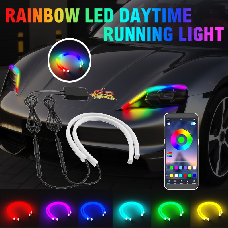 Rgb Hub Sync - 2 Pezzi Luci Diurne a LED