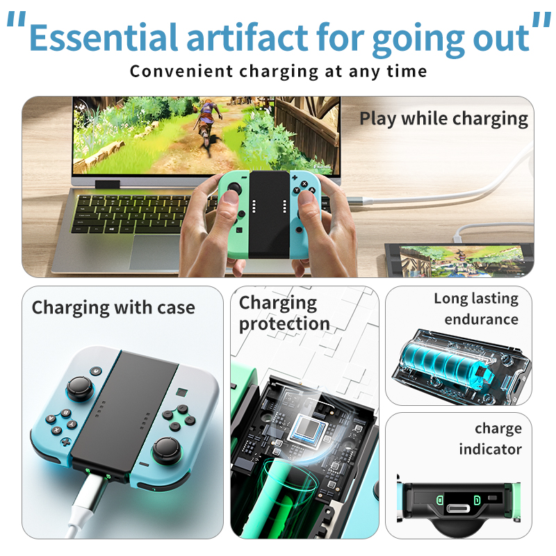 AOLION Impugnatura di Ricarica - Gaming Kit Accessories Nintendo Switch recensione e prezzo