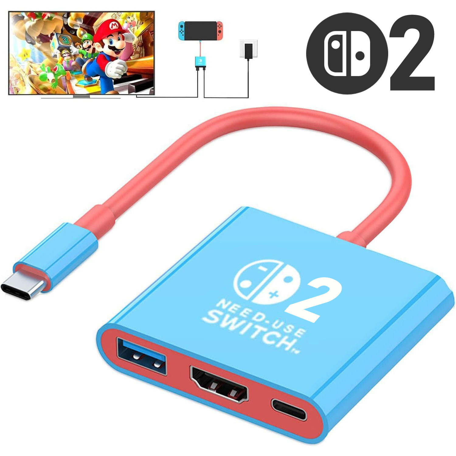 Per Switch2 Tipo C Docking Sta - Gaming Kit Accessories Nintendo Switch recensione e prezzo