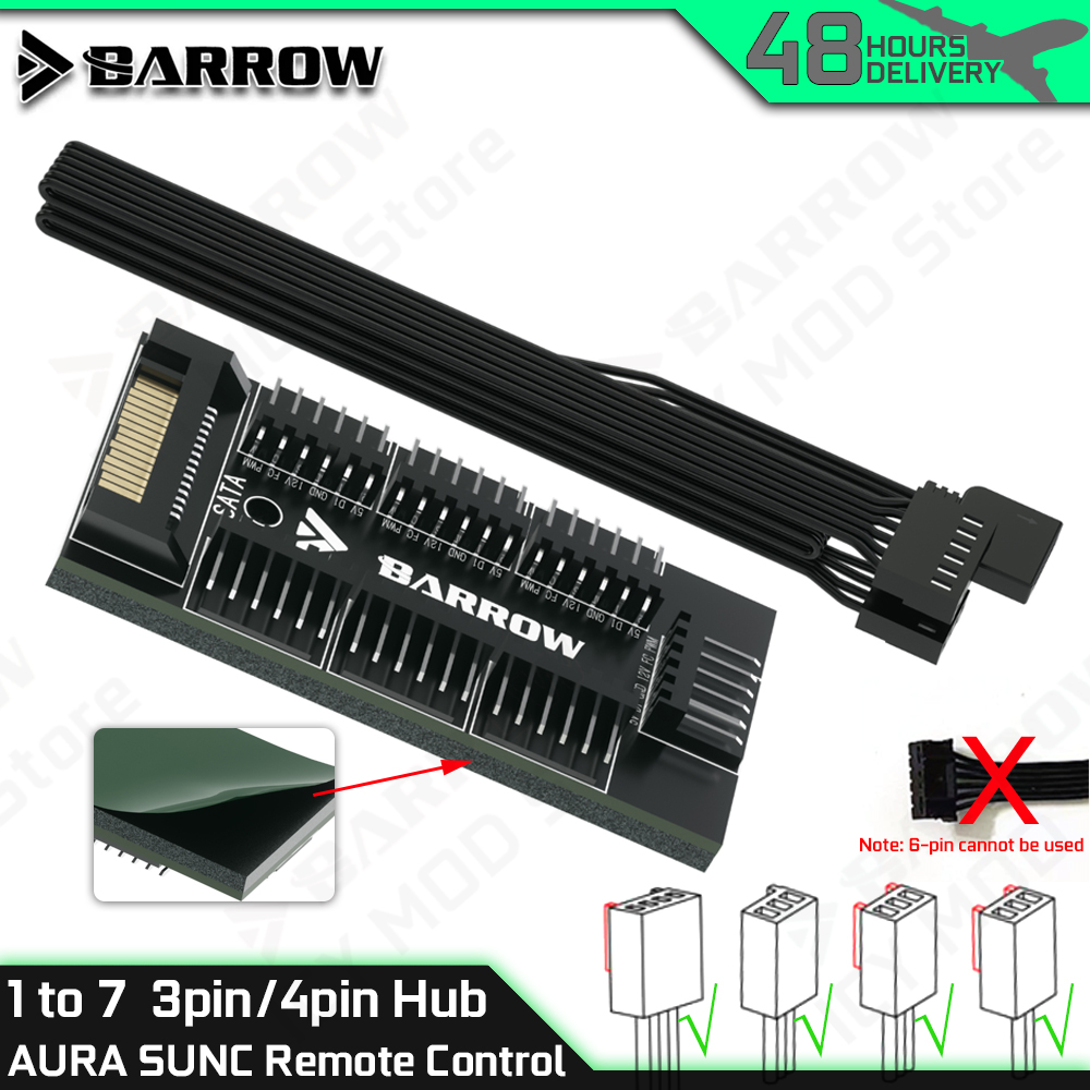 Barrow Controller ventola a 7  - Rgb Hub Sync recensione e prezzo