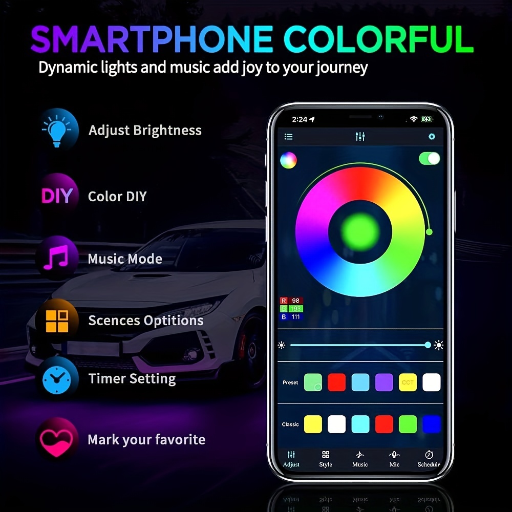 Striscia luminosa sottosmalto  - Rgb Hub Sync recensione e prezzo
